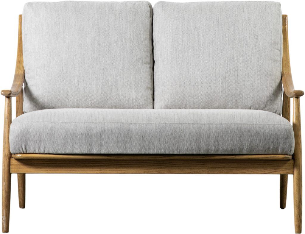 Gallery Direct Reliant 2 Seater Sofa Dark Natural Linen | Shackletons