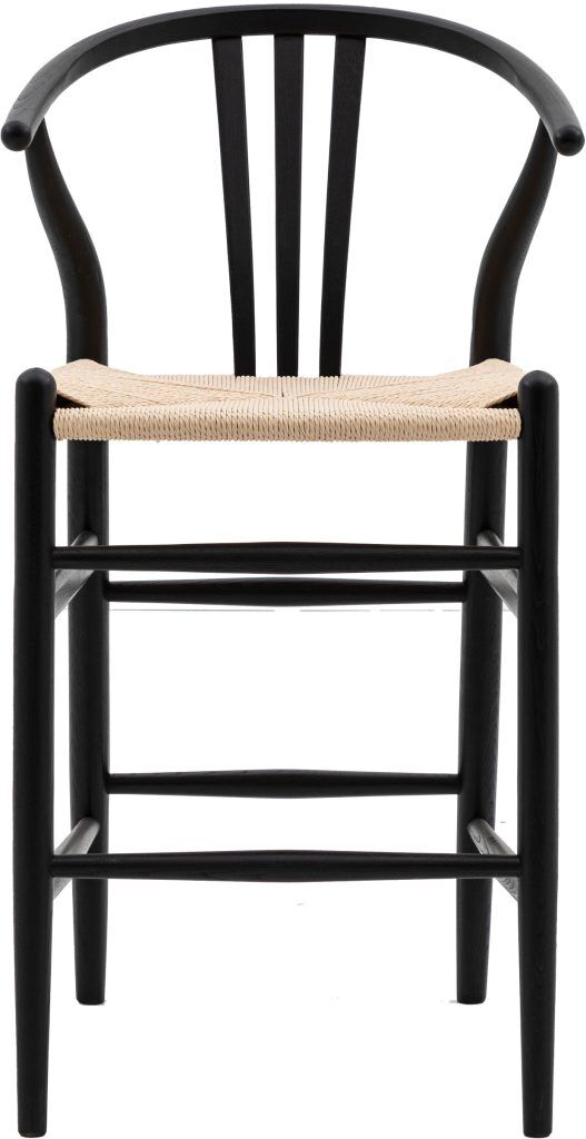 Gallery Direct Whitney Bar Stool Black Set of 2 | Shackletons