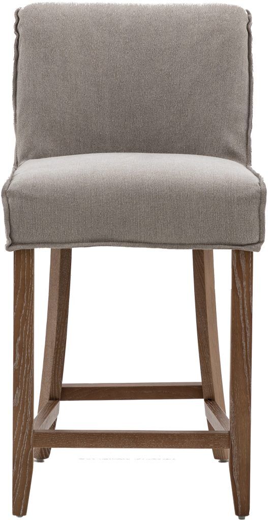 Gallery Direct Tarnby Bar Stool Grey Linen Set of 2 | Shackletons