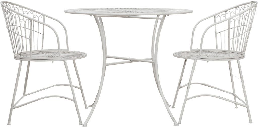 Gallery Garden Siracusa 2 Seater Bistro Set Vanilla | Shackletons