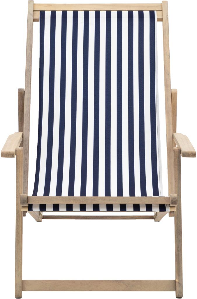 Gallery Direct Navy Stripe Deck Chair | Shackletons