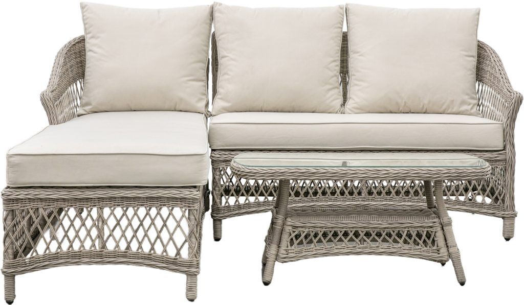 Gallery Garden Menton Chaise Set Stone | Shackletons