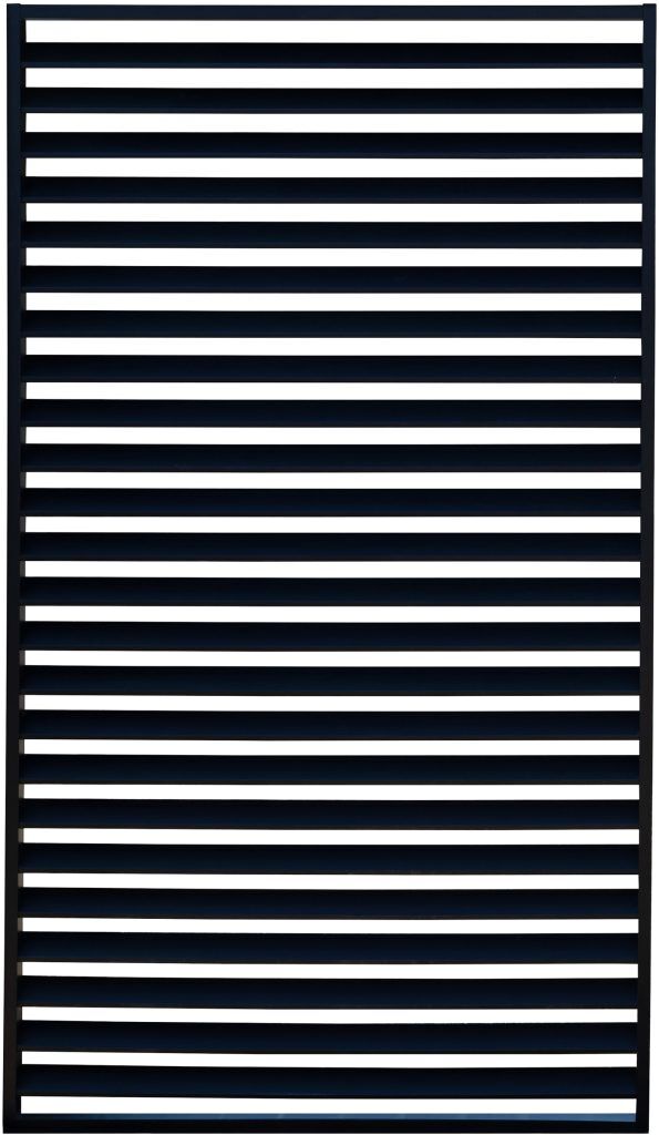 Gallery Garden Messina Pergola Louvre Screen Black 1230x2180mm | Shackletons