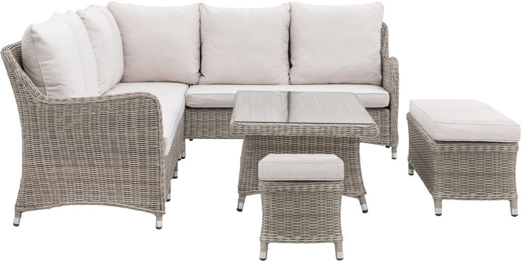 Gallery Garden Ascot Corner Dining Set With Rising Table | Shackletons