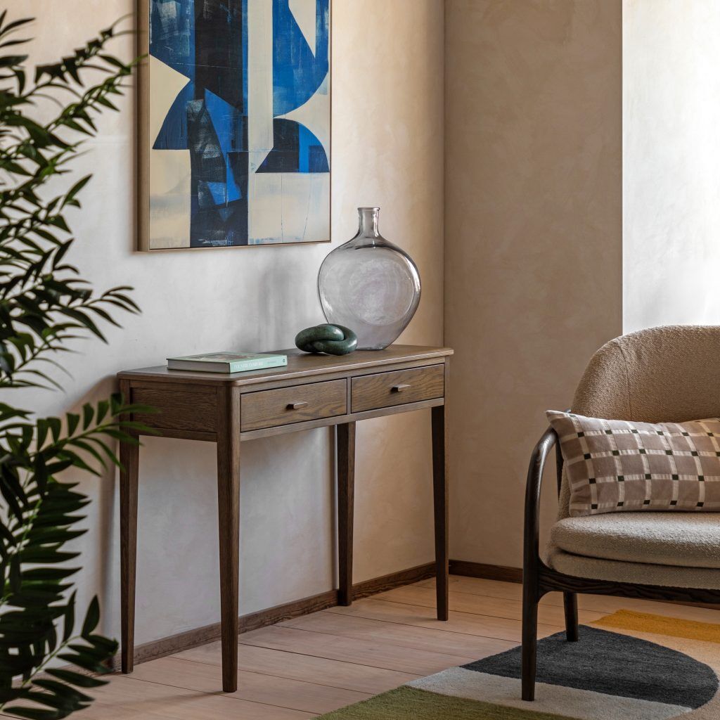 Gallery Direct Camden 2 Drawer Console Walnut | Shackletons