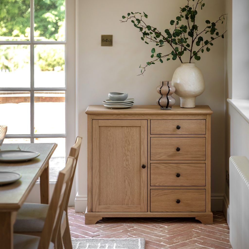 Gallery Direct Malvern 1 Door 4 Drawer Sideboard | Shackletons