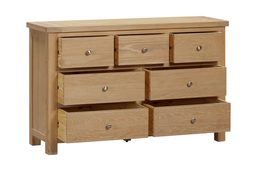 Foxington 3 Over 4 Chest   Natural Oak | Shackletons