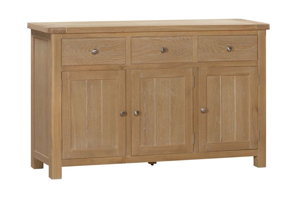 Foxington 3 Door Sideboard   Natural Oak | Shackletons
