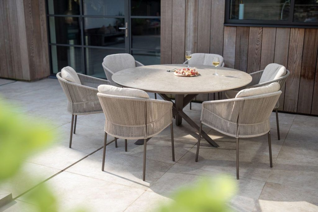 4 Seasons Outdoor Florence 6 Seat Round Dining Set | Shackletons