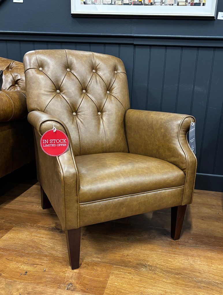 Tetrad Flynn Chair in Dark Brown Hide | Shackletons