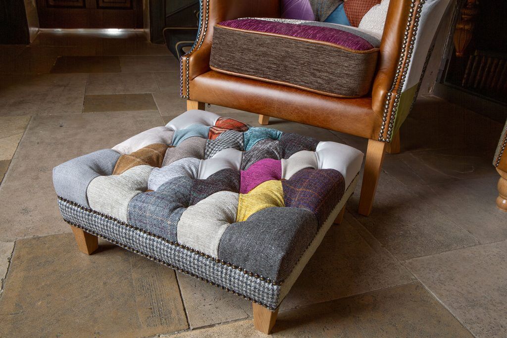 Vintage Sofa Company Kensington Mini Pullout Patchwork Stool | Shackletons