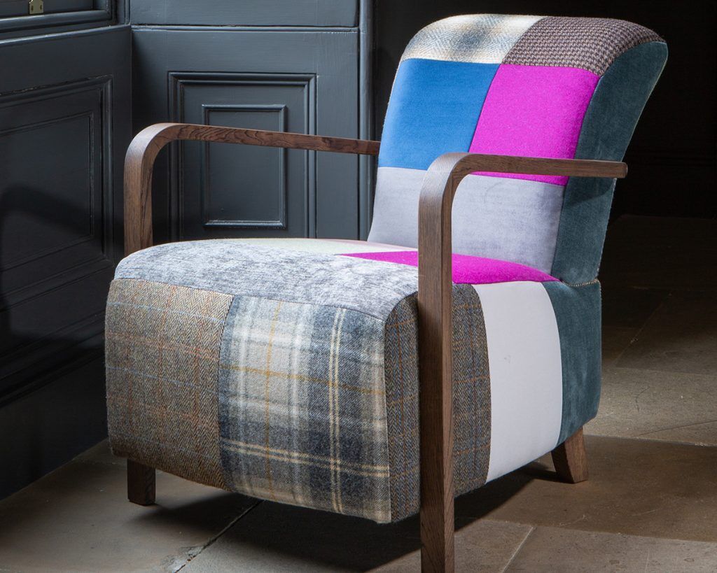 Vintage Sofa Company Shaun Patchwork Chair with Antique Arms | Shackletons