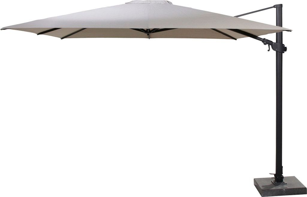 4 Seasons Siesta 3m Square Parasol Taupe inc 125kg base with wheels | Shackletons