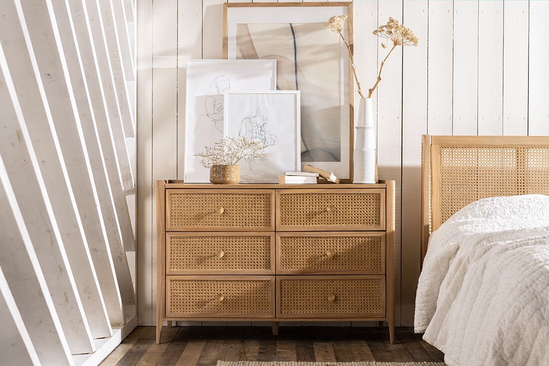 Bali 6 Drawer Wide Chest