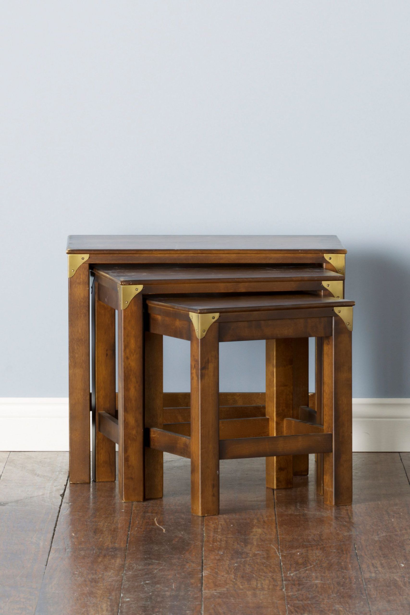 Laura Ashley Balmoral Nest of 3 Tables in Chestnut