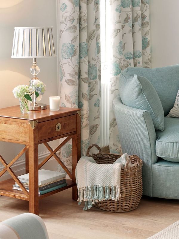 Laura Ashley Balmoral 1 Drawer Side Table in Honey