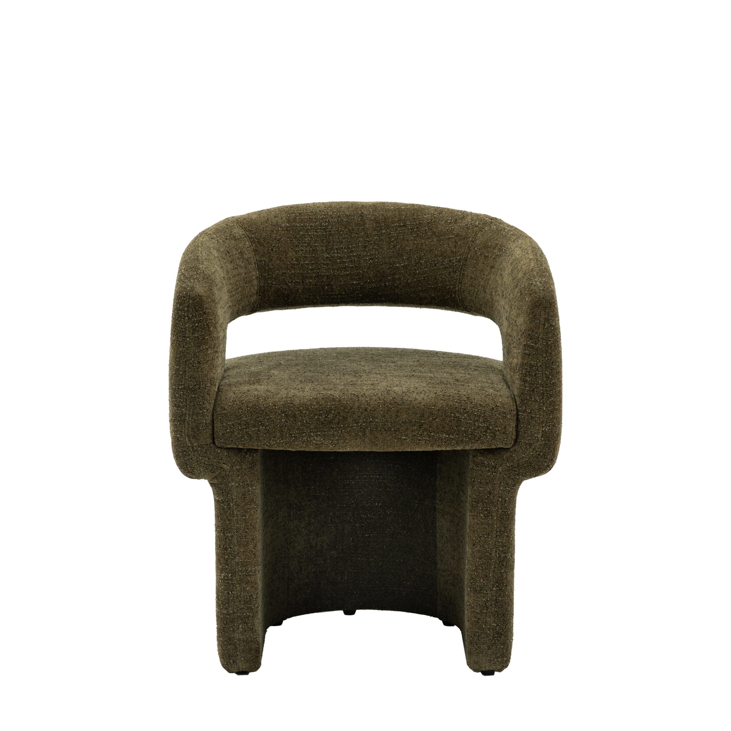 Gallery Direct Sloane Dining Chair Green Boucle