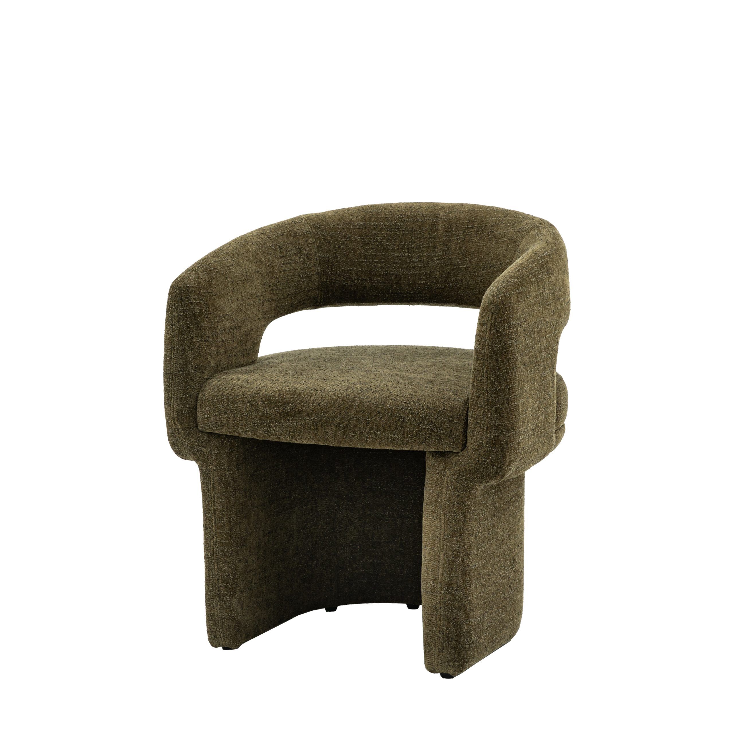 Gallery Direct Sloane Dining Chair Green Boucle