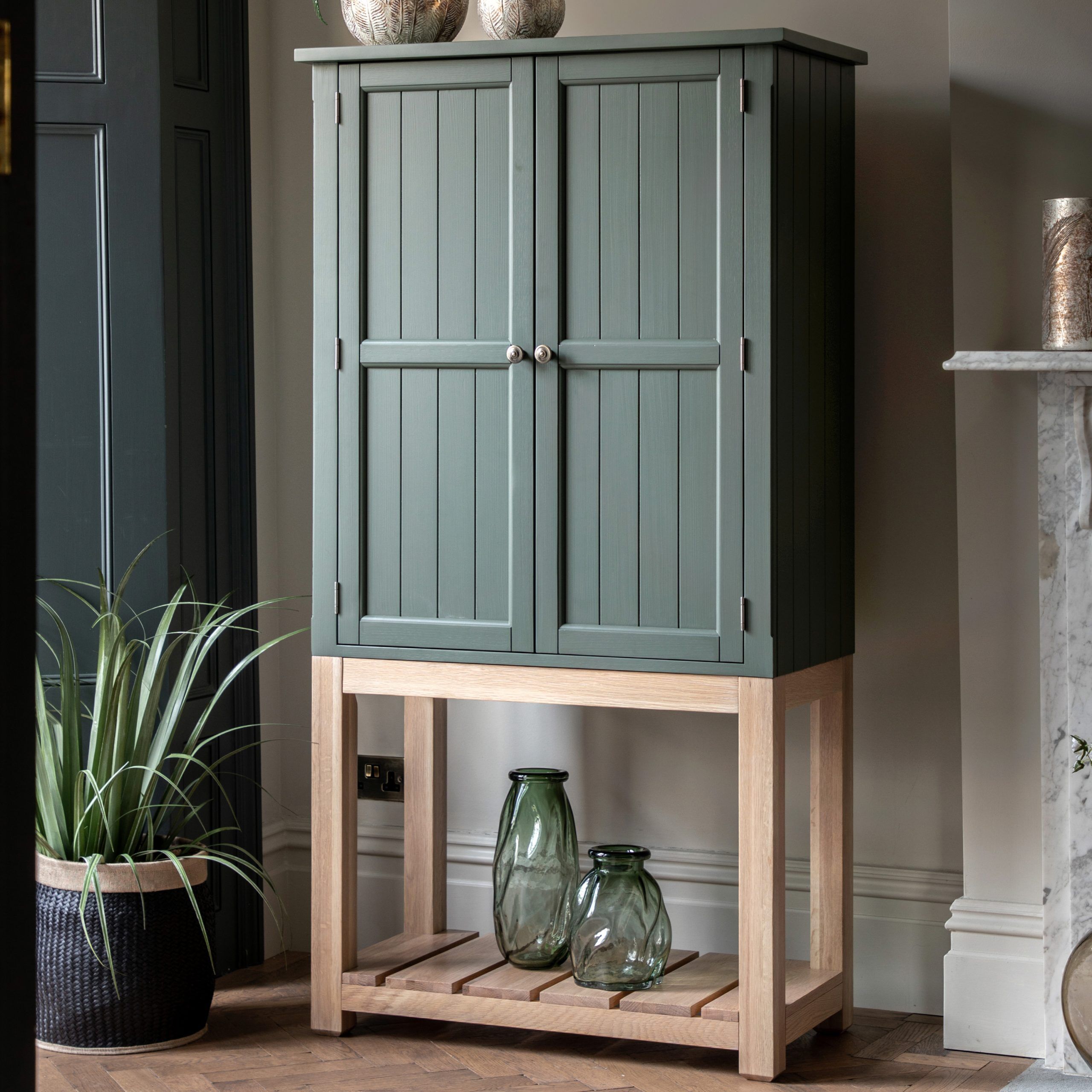 Gallery Direct Eton 2 Door Cupboard Moss
