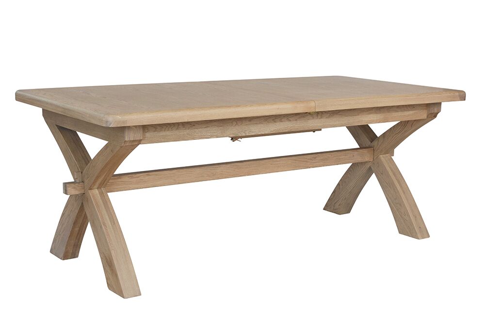 Kettle Interiors Parker Natural 20m Cross Leg Dining Table | Shackletons