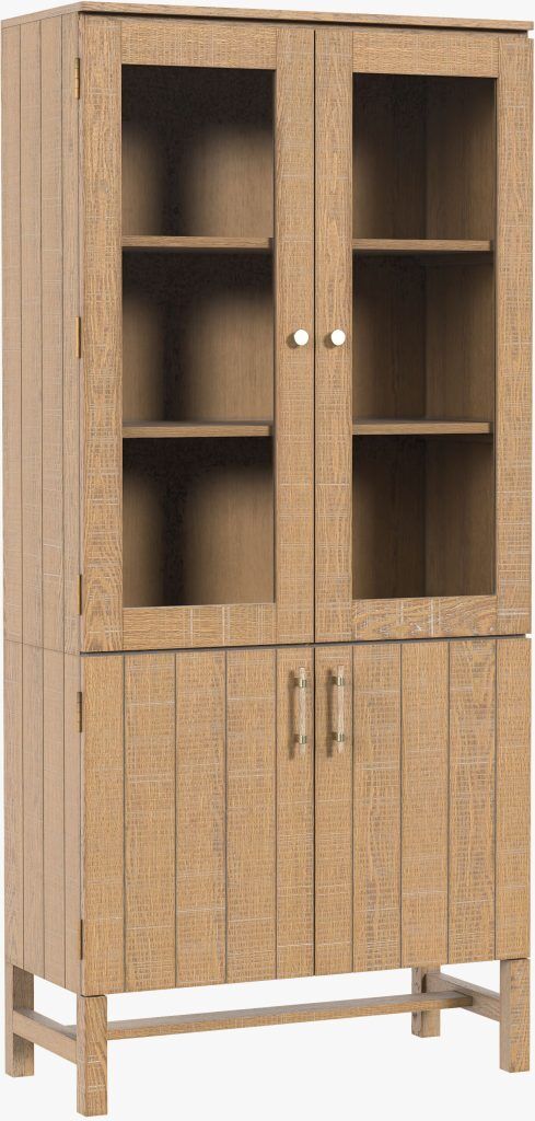 Laura Ashley Braystone 4 Door Glazed Cabinet | Shackletons