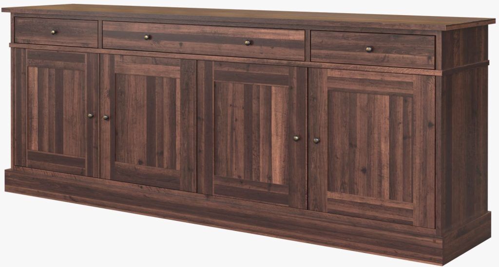 Laura Ashley Garrat Chestnut 4 Door 3 Drawer Sideboard | Shackletons