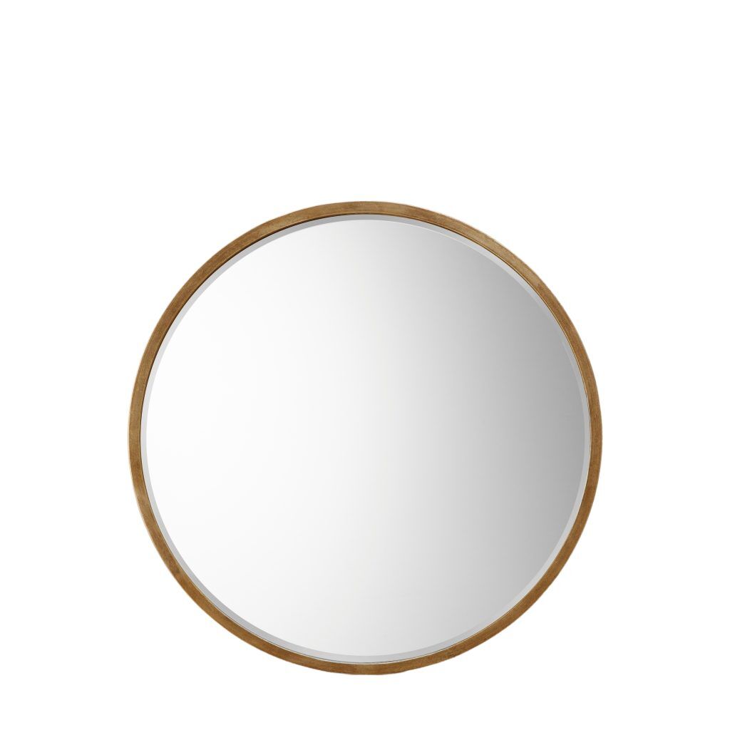 Gallery Direct Higgins Round Mirror Antique Gold | Shackletons