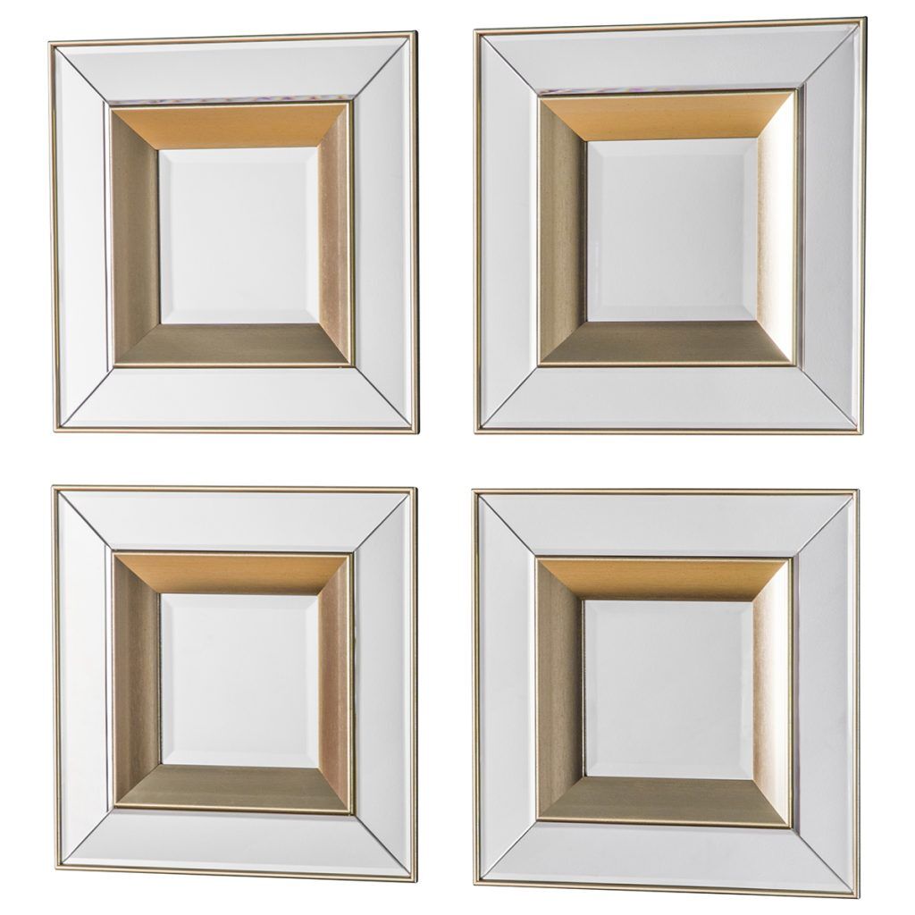 Gallery Direct Phantom Mirror Square  4pk | Shackletons