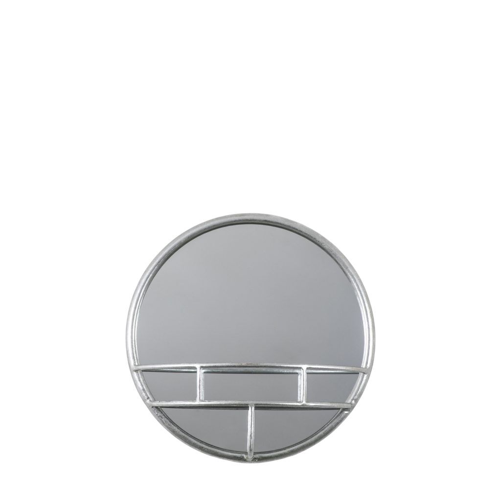 Gallery Direct Milton Round Mirror Silver | Shackletons