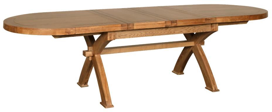 Carlton Furniture   Windermere Oval X Leg Dining Table | Shackletons