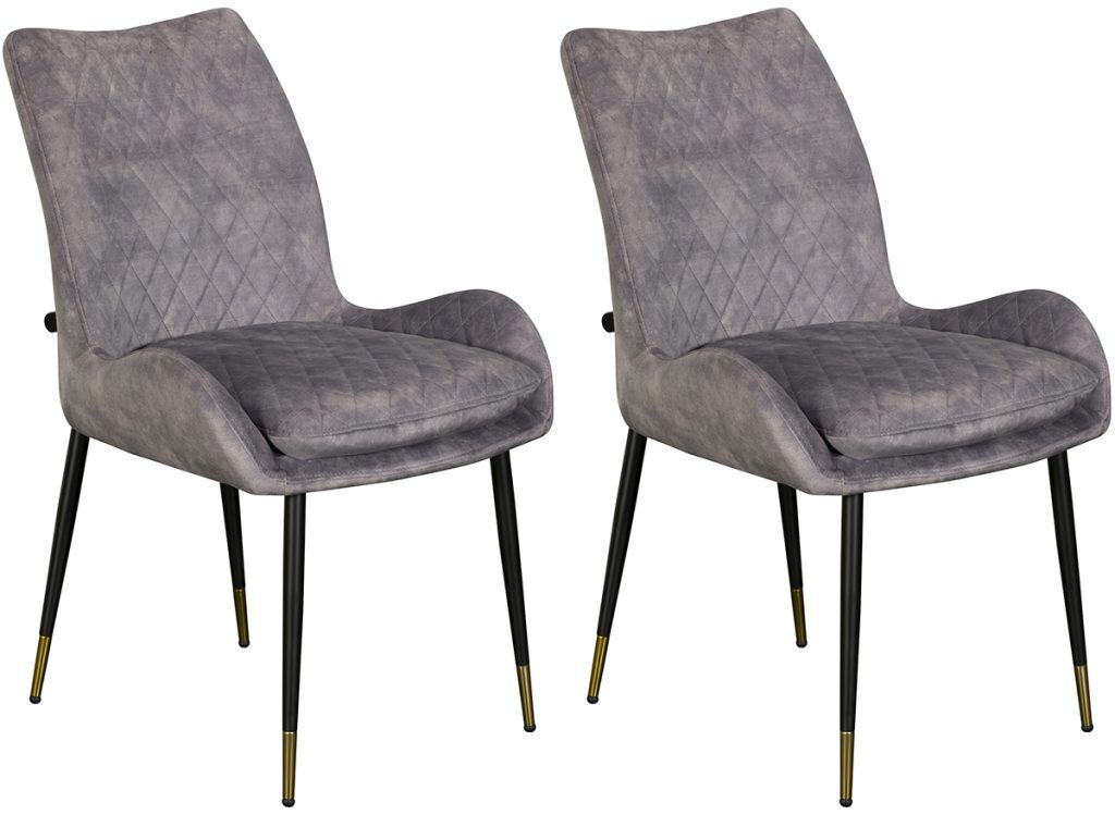 Pair of Baker Sarah Dining Chairs   Grey | Shackletons