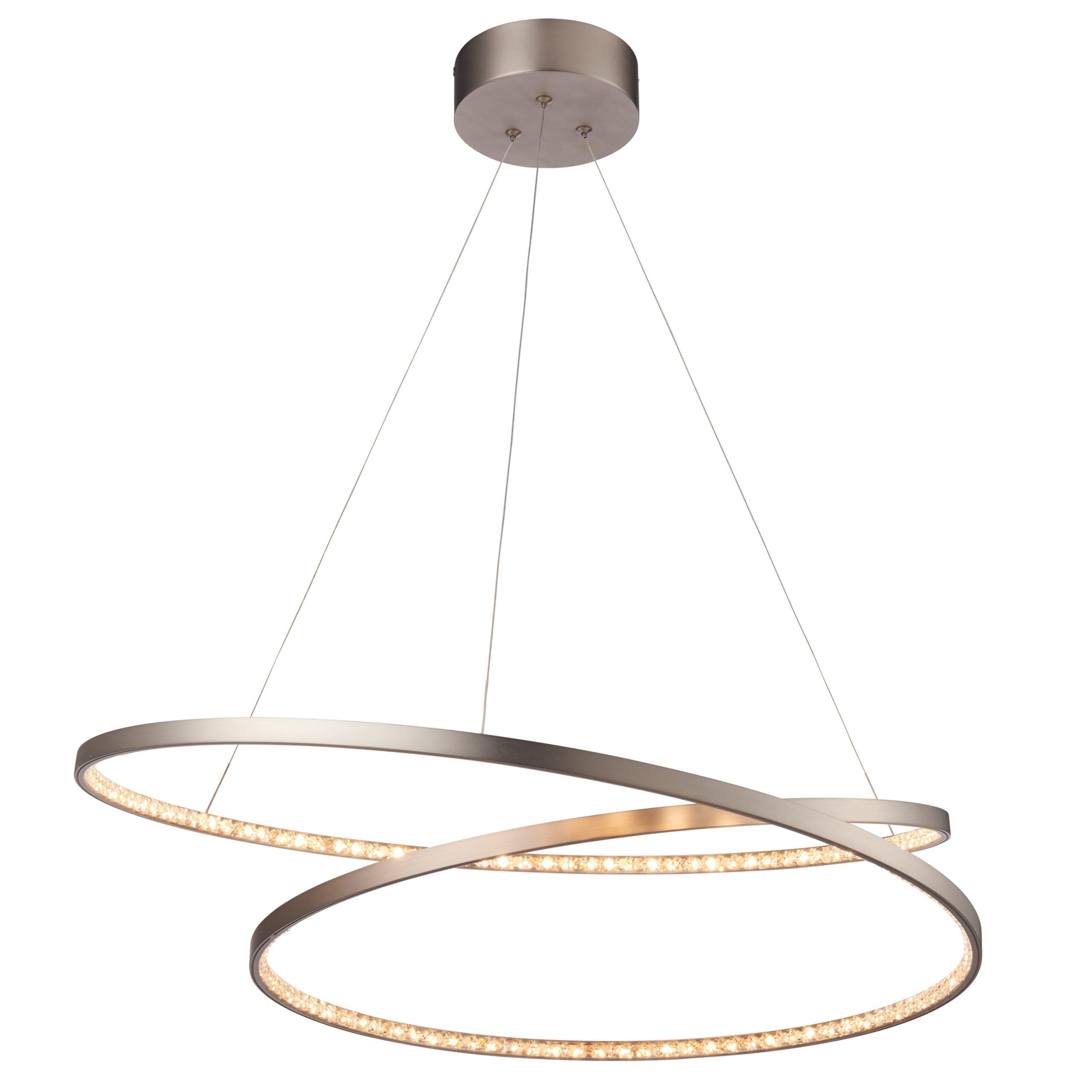 silver and gold ring ceiling light