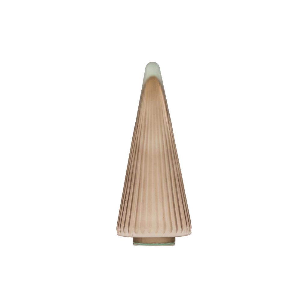 Gallery Direct Ribbed Tree Brown Frost Glass | Shackletons