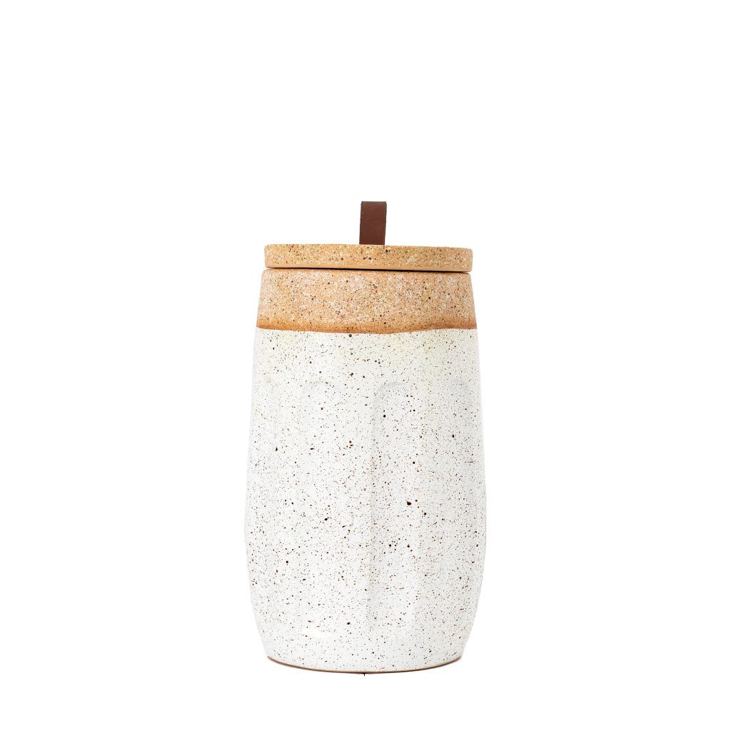 Gallery Direct Callow Jar White Natural | Shackletons