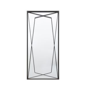 Gallery Direct Wainscott Leaner Mirror Black | Shackletons