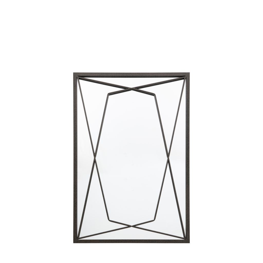Gallery Direct Wainscott Mirror Black | Shackletons