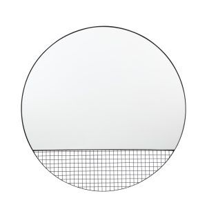 Gallery Direct Roosevelt Mirror Black | Shackletons