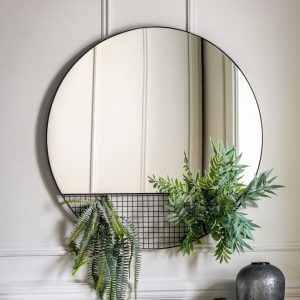 Gallery Direct Roosevelt Mirror Black | Shackletons