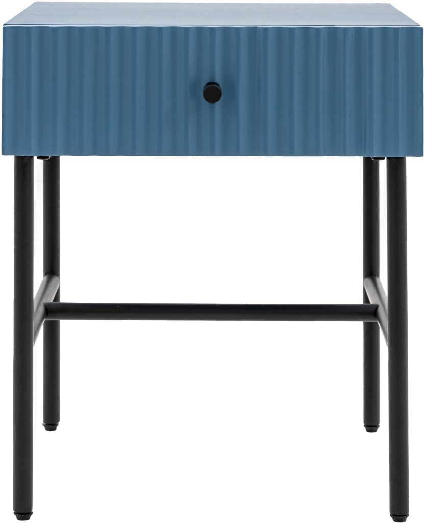 Gallery Direct Buckhurst 1 Drawer Bedside Blue | Shackletons