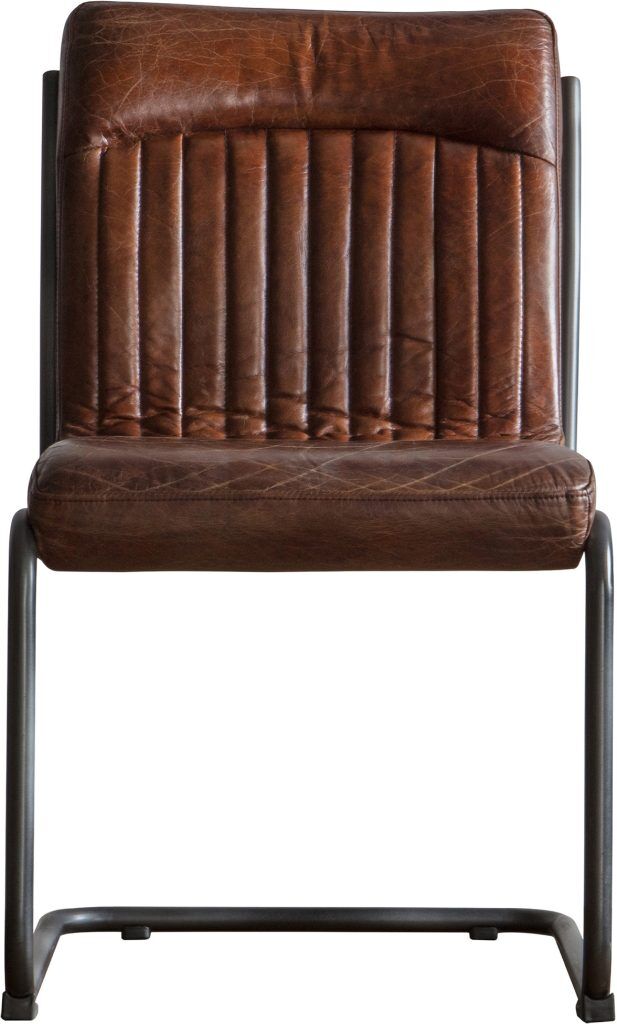 Gallery Direct Capri Leather Chair Brown | Shackletons