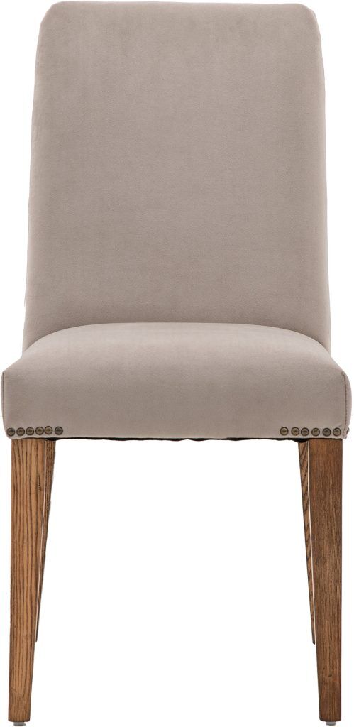 Gallery Direct Highgrove Chair Dove Velvet Set of 2 | Shackletons