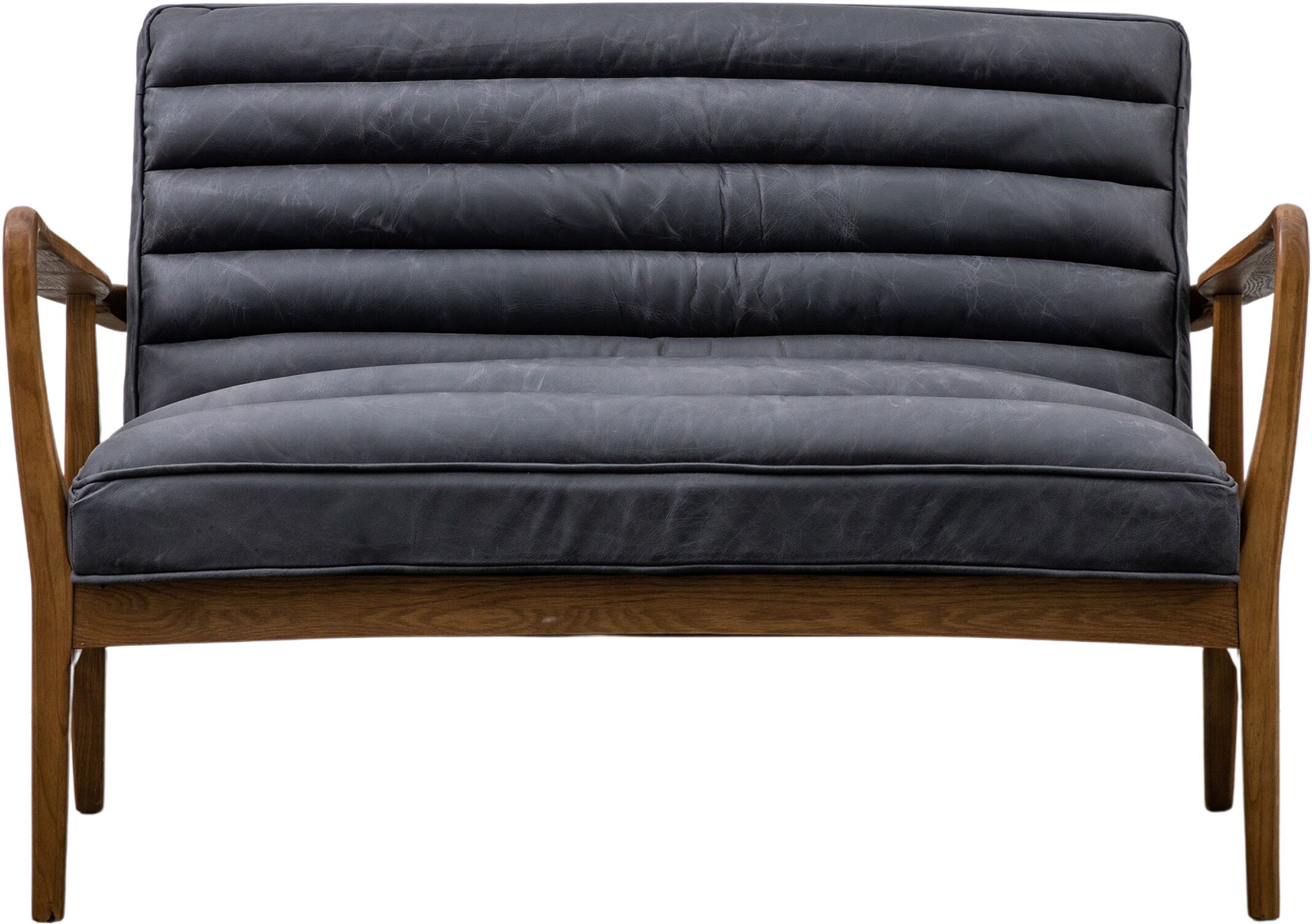 Gallery Direct Datsun 2 Seater Sofa Antique Ebony