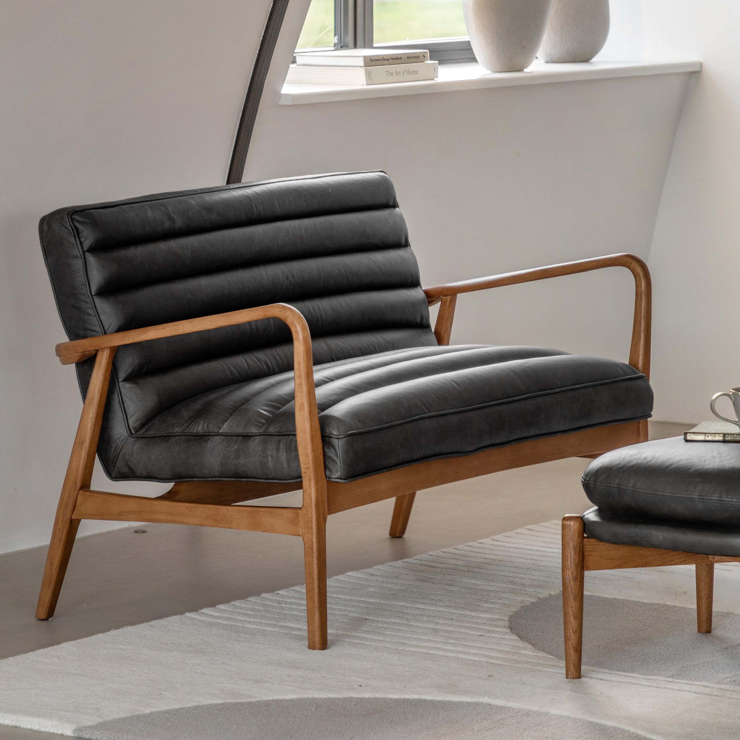 Gallery Direct Datsun 2 Seater Sofa Antique Ebony