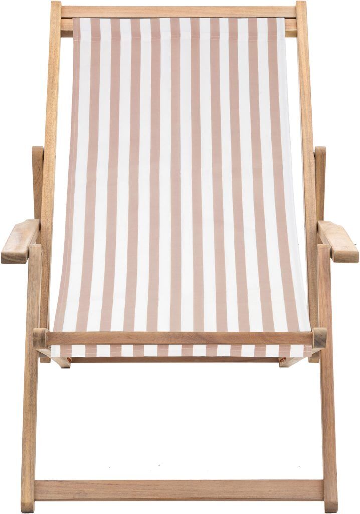 Gallery Garden Creta Deck Chair Clay Stripe | Shackletons