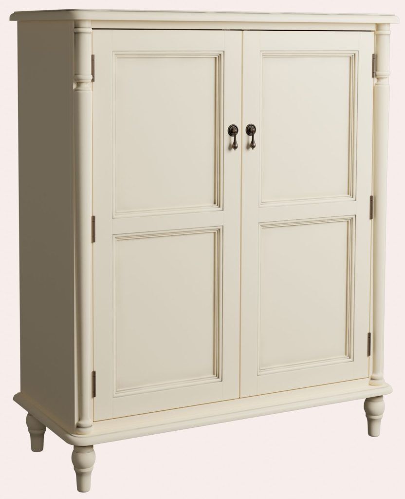 Laura Ashley Clifton 2 Door Shoe Storage Unit in Ivory | Shackletons