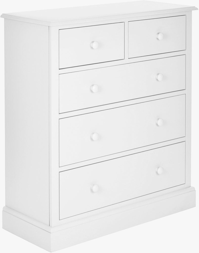 Laura Ashley Ashwell 2 Over 3 Chest in Cotton White | Shackletons