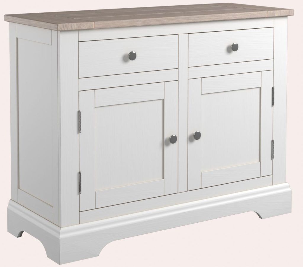 Laura Ashley Dorset 2 Door 2 Drawer Sideboard in White | Shackletons