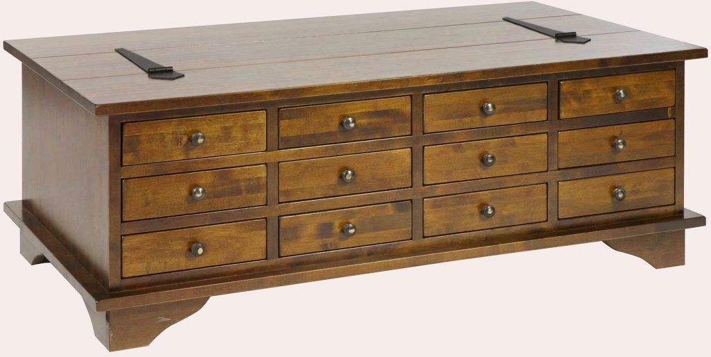 Laura Ashley Garrat Chestnut 12 Drawer Coffee Table | Shackletons